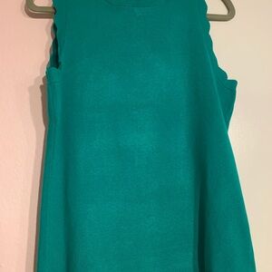 Sleeveless Teal Green Top XL